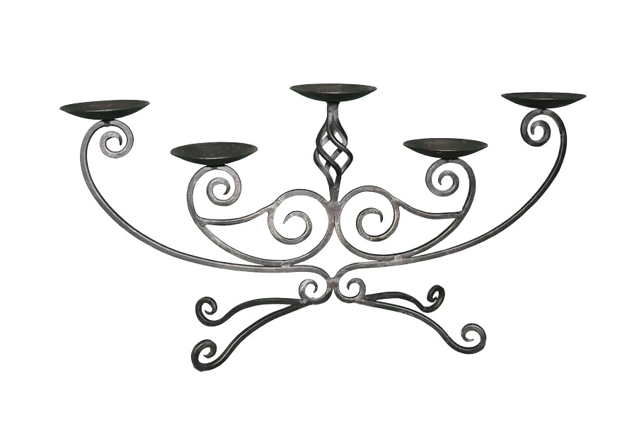 Scrollwork Pillar Candleabra