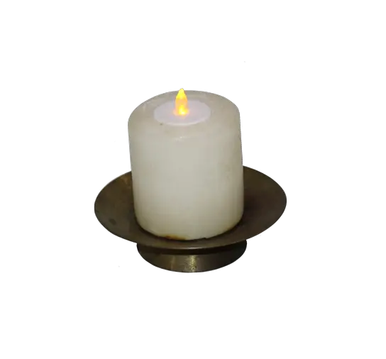 Candle & Plate