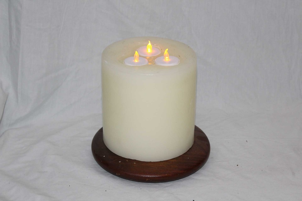 Candle & Plate