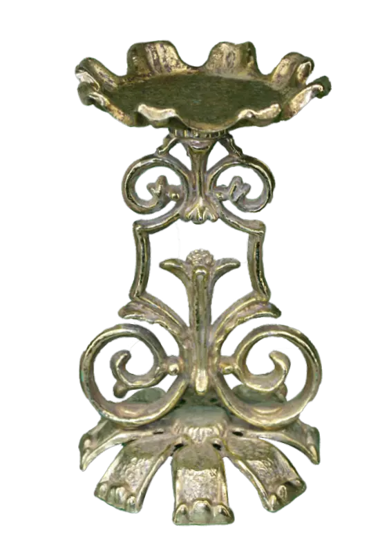 Gold Candle Pedestal