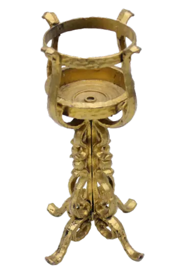 Gold Candle Pedestal