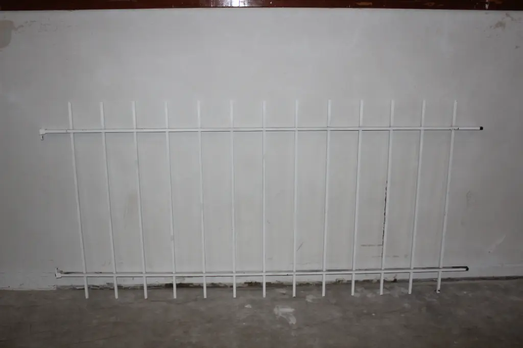 White Steel Fence