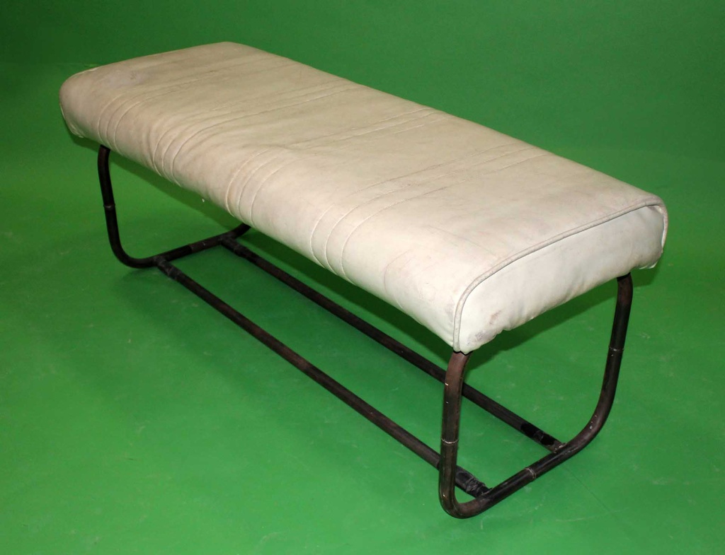 White Vinyl Bench (Large)