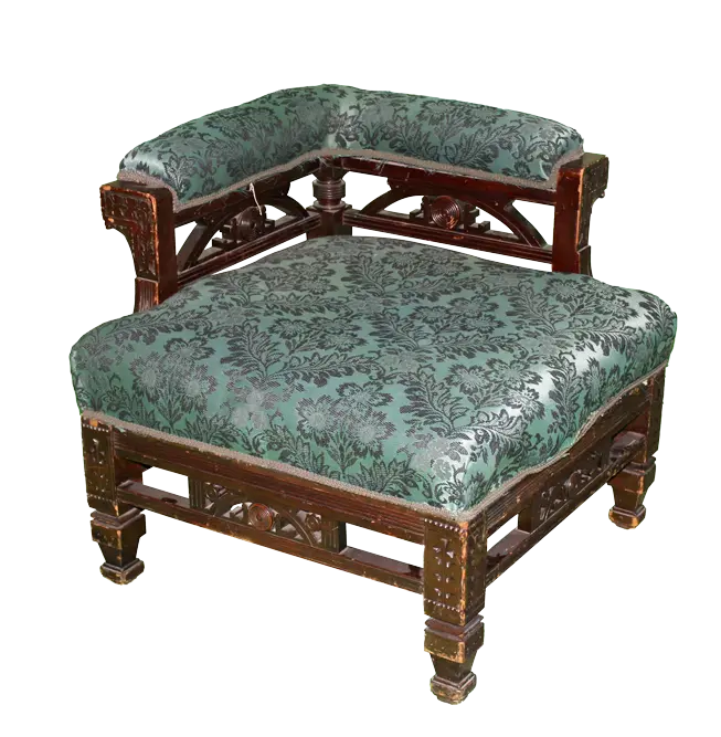 Brocade Corner Chair