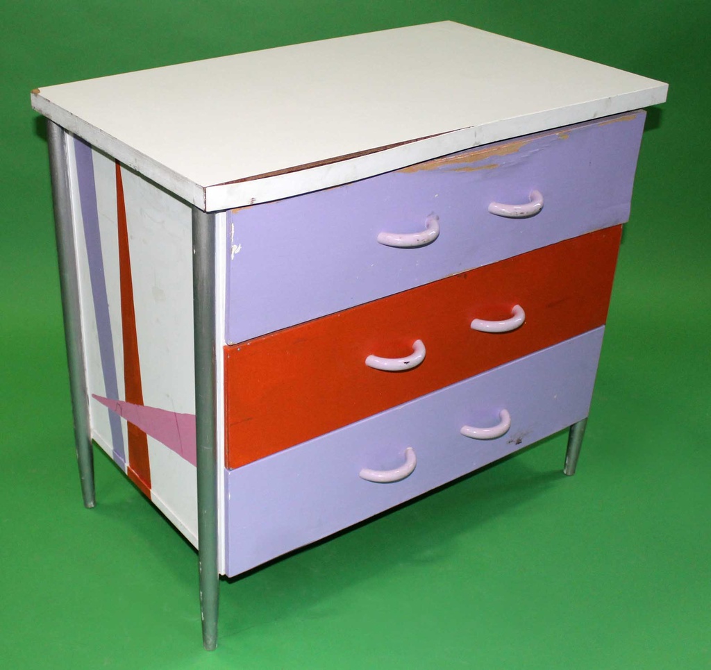 Orange/Lilac Dresser