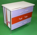 Orange/Lilac Dresser