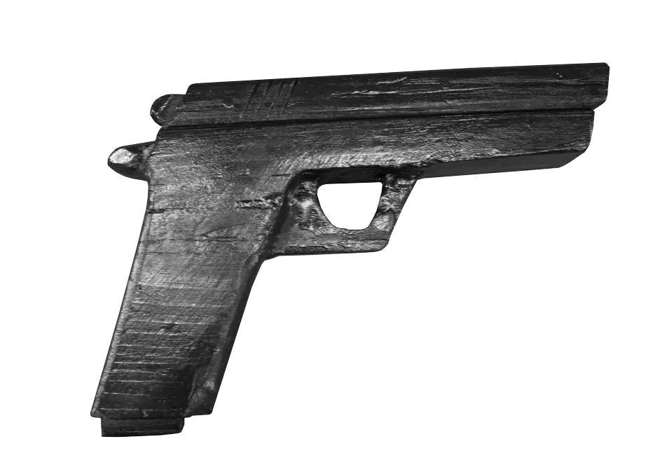 Wood Pistol - 8"