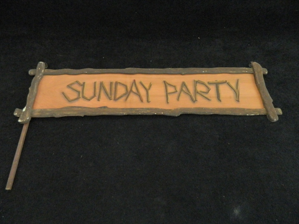 Sunday Party Sign