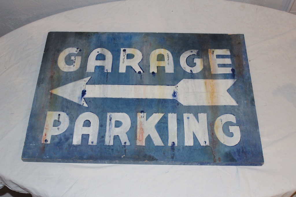 Garage Parking Sign