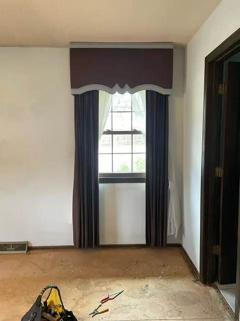Brown/Blue Valance - 4ft