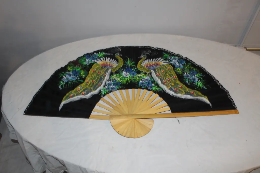  Chinese Fan - 24" Peacock