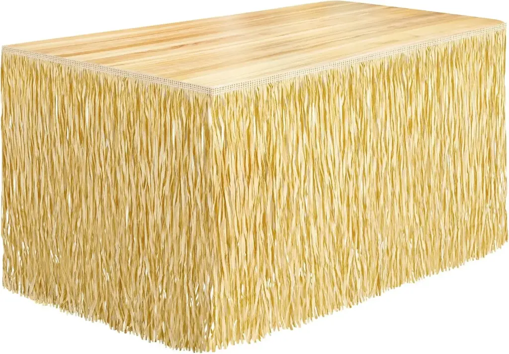 Grass Table Skirt - Natural
