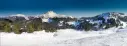 Snowy Ski Mountain Backdrop - Right