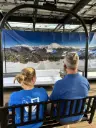 Snowy Ski Mountain Backdrop - Stage Right