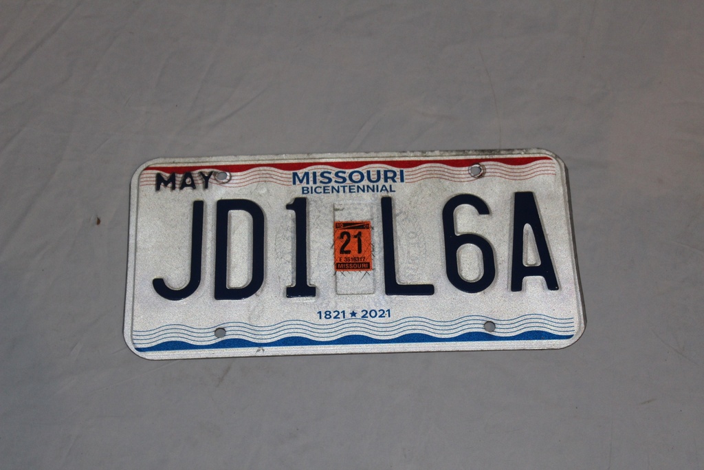 Missouri License Plate