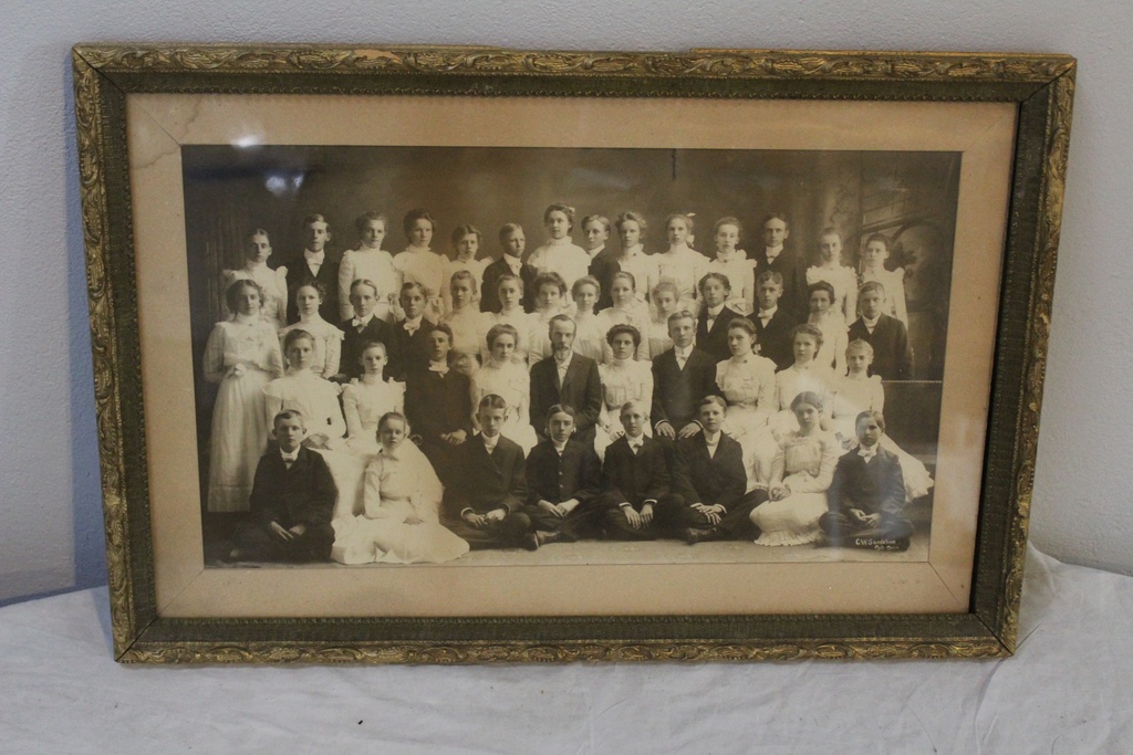 Antique Framed Class Photo