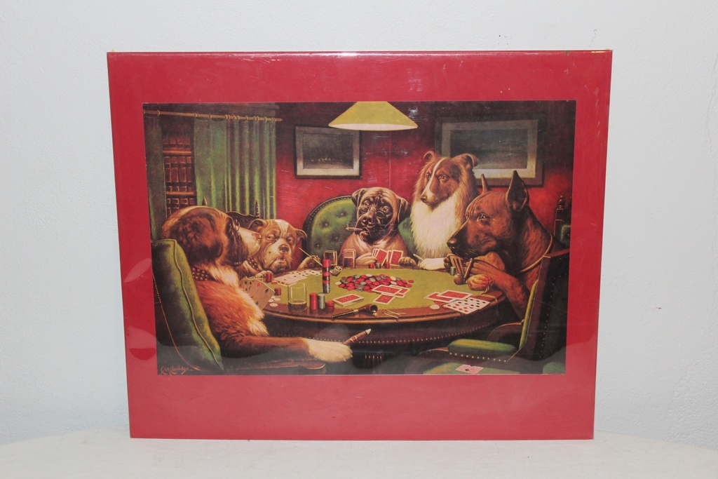 Dogs Playing Poker Art Print