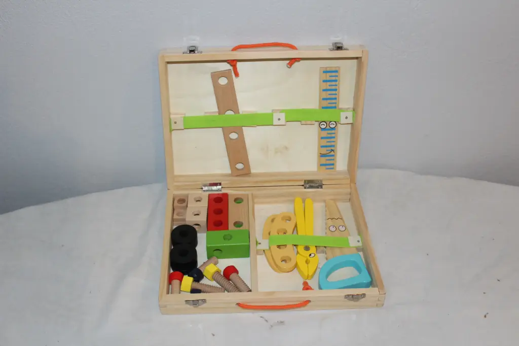 Wooden Toy Toolbox