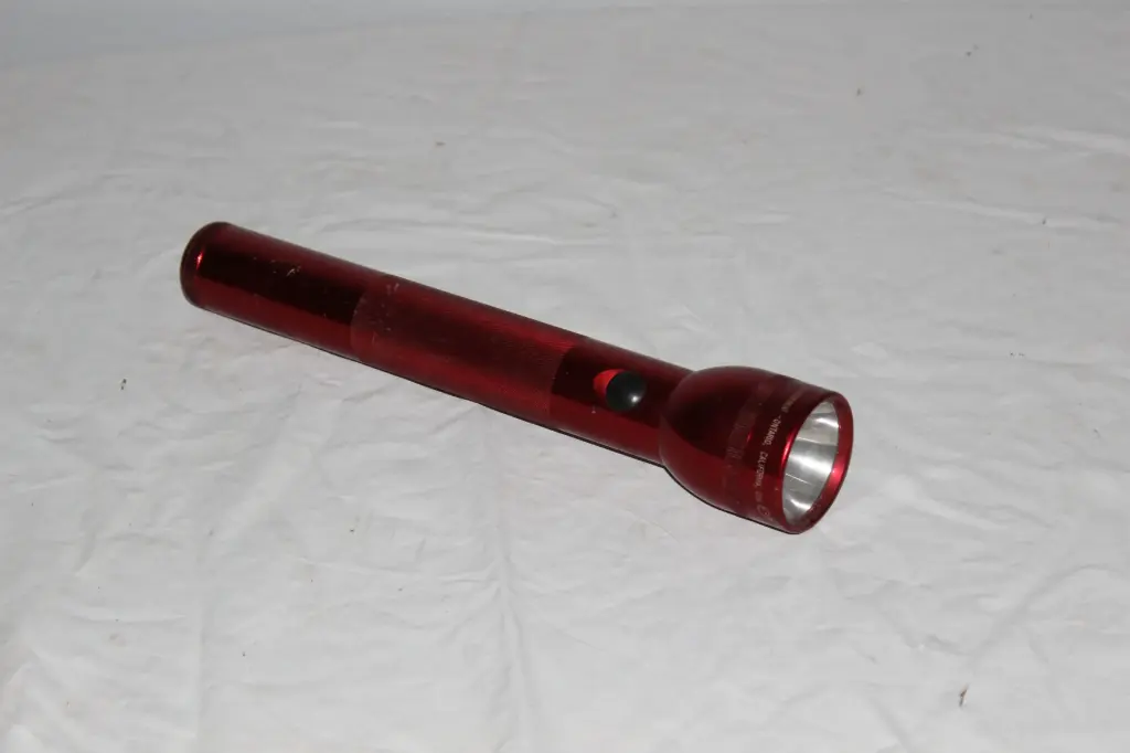Red Mag-Lite Flashlight