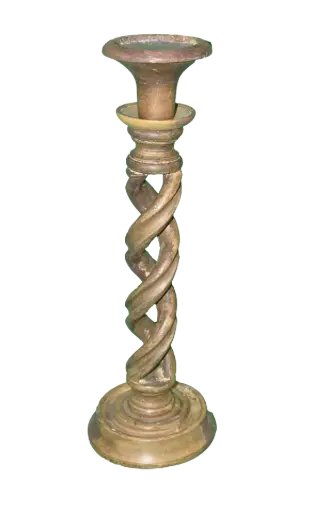 [PDC-090] Wood Spiral Candle Pedestal