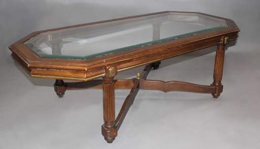 [PFT-037] Wood/Glass Coffee Table