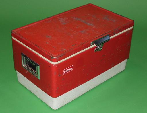 [PKM-037] Vintage Red Coleman Cooler