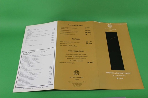 [PKR-033] Menu