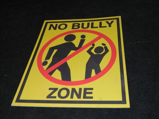 [PDG-052] No Bully Zone Sign