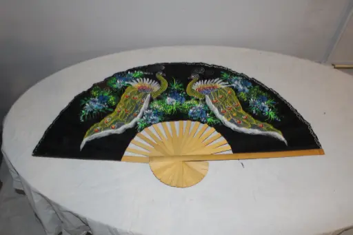 [PPF-006]  Chinese Fan - 24" Peacock