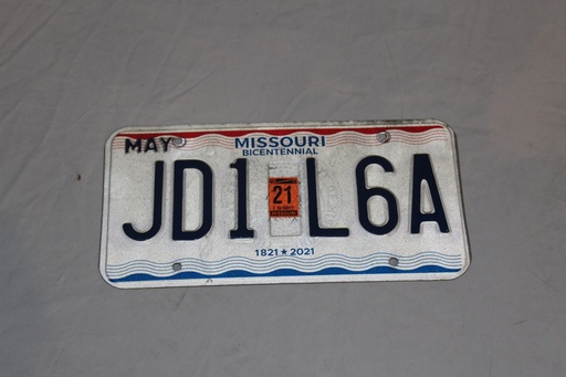[PDG-117] Missouri License Plate