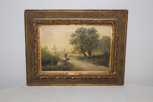 [PDP-012] Antique Framed Oil Painting