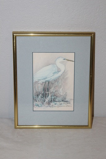 [PDP-021] Framed Heron Artwork