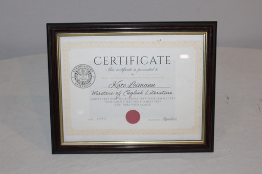 [PDP-117] Framed Diploma