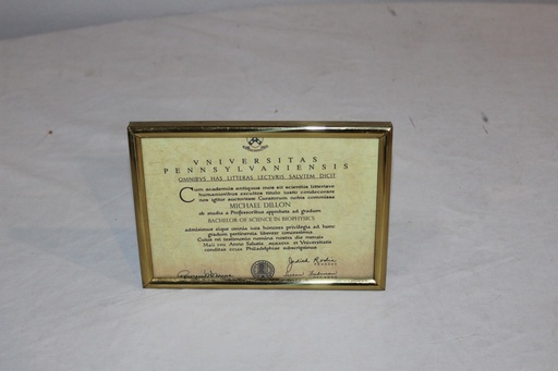 [PDP-123] Framed Certficate