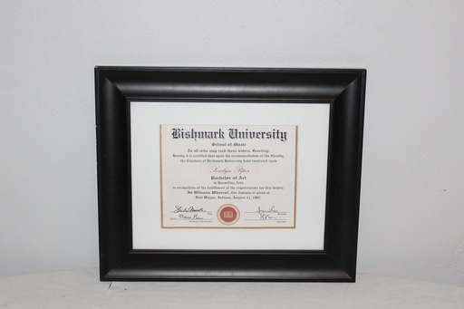 [PDP-137] Framed Diploma